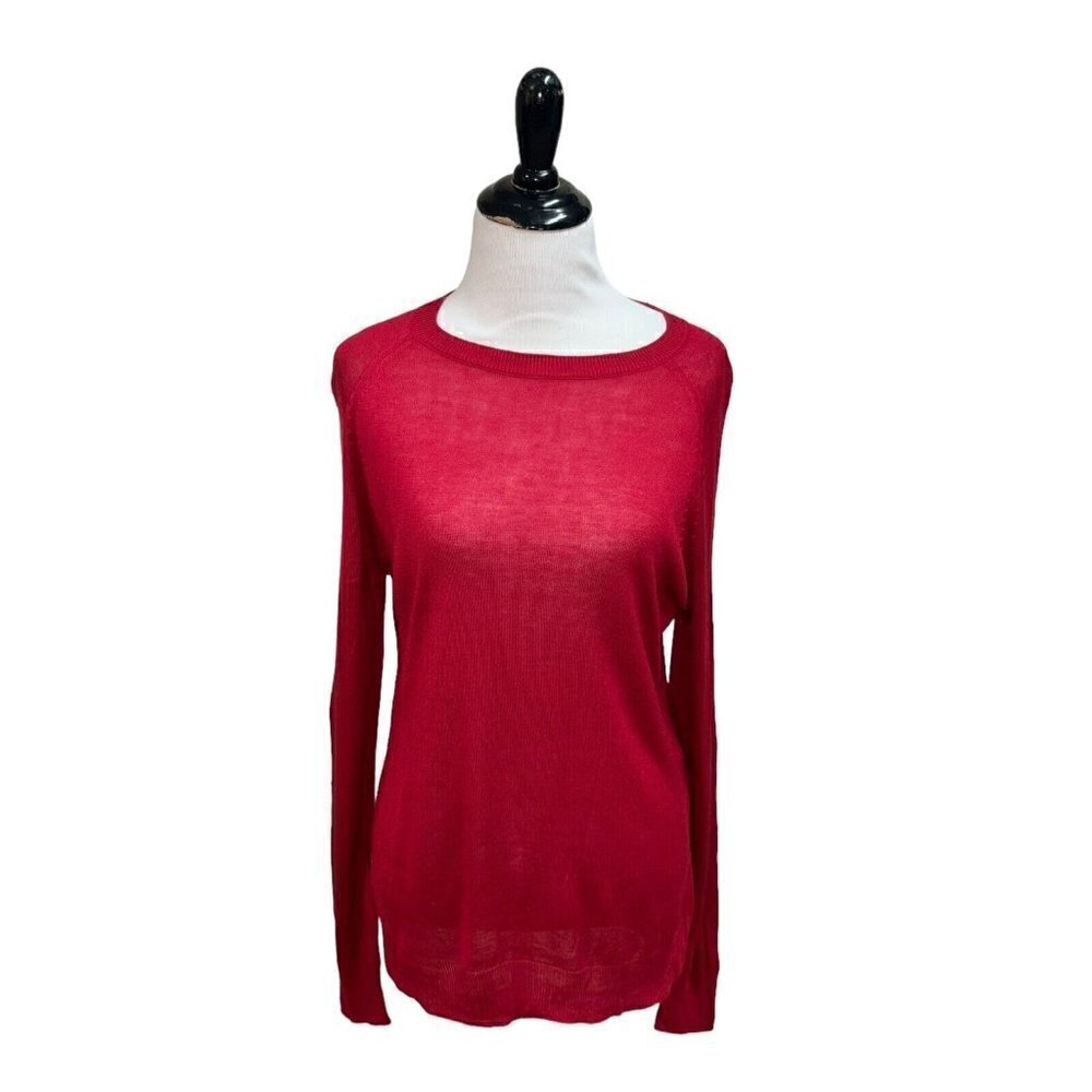 Nygard Women's S Small Knit Sweater Lightweight Viscose Acrylic Blend Red
